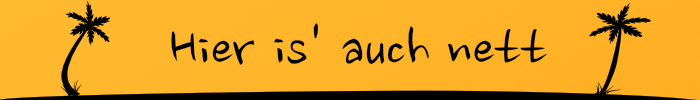 Hier is' auch nett travel blog banner